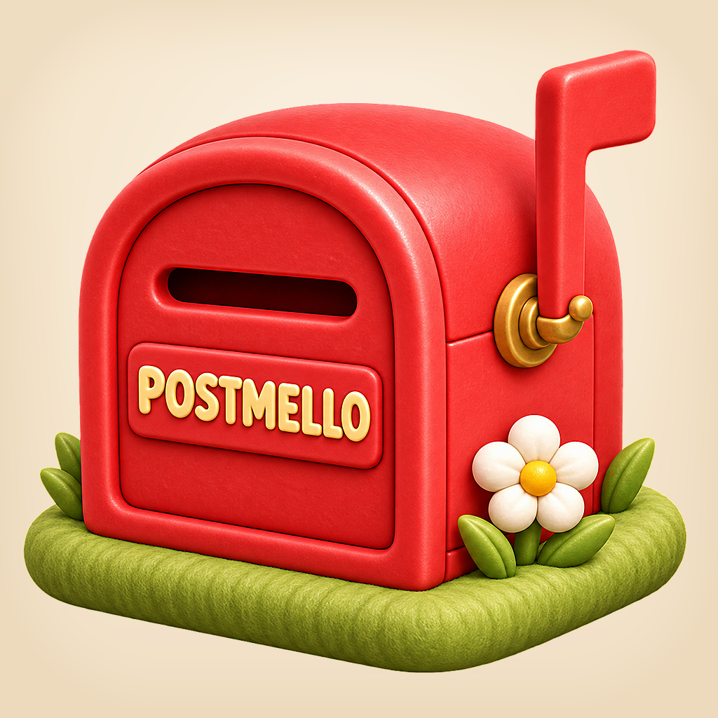 The Postmello app icon