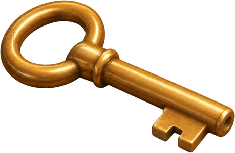 The brass key that opens Postmello’s grown-up controls